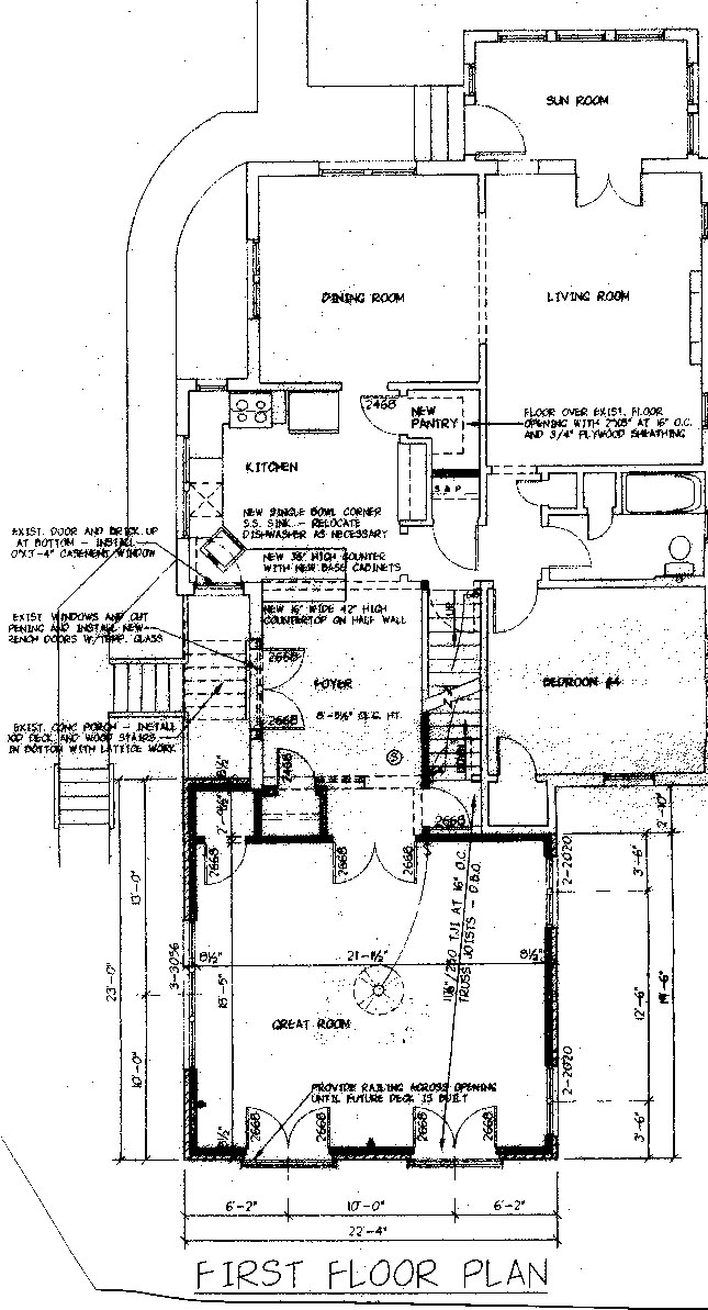 House Addition First Floor Plan
